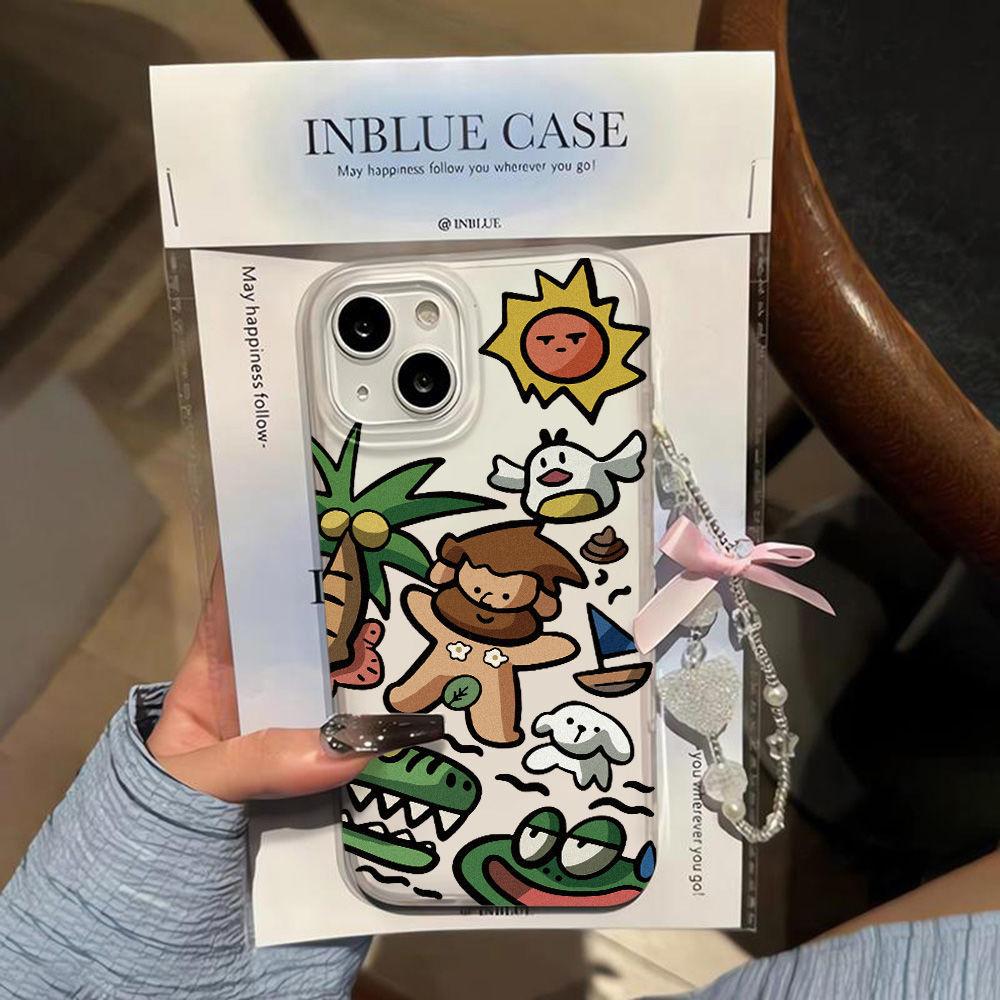 Fun Cartoon Savage for iPhone17promax Apple 16 Matte Phone Case 15/14 Anti-drop 12