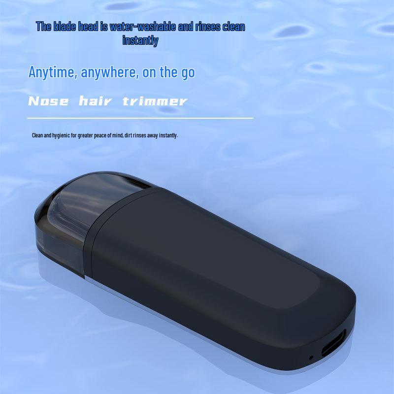 Compact Electric Nose Hair Trimmer Razor - Portable Grooming Tool