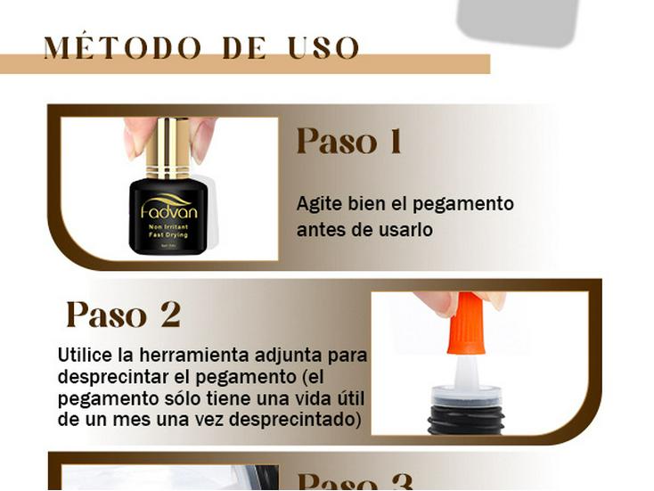 FADVAN 5ml/10ml Black Gold Eyelash Glue – Strong, Long-Lasting Adhesive for False Eyelashes.