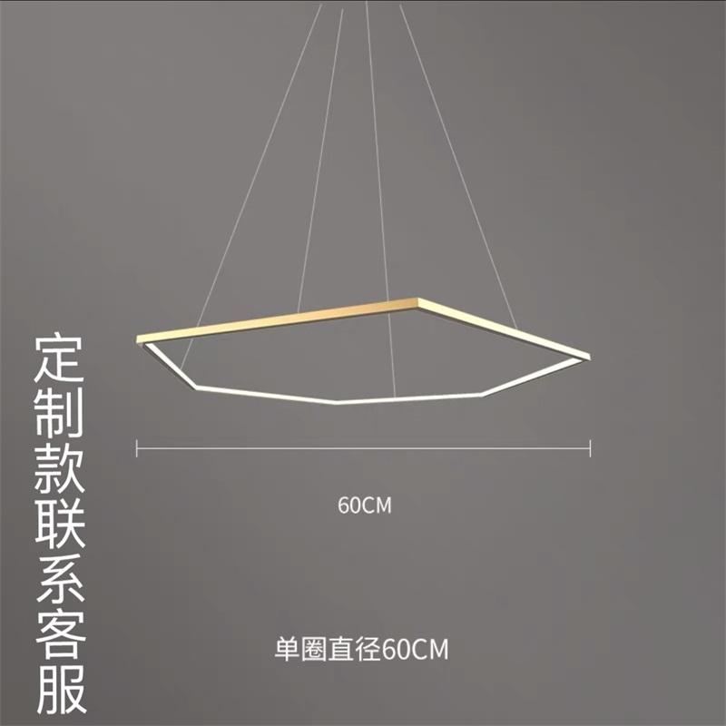 

Минималистский свет, роскошная люстра для гостиной, вилла, двухэтажное здание, подвесной светильник, светодиодный светильник для ресторана из нержавеющей стали Warm White
