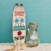3pcs Plaques Surf for Decorations Home Decors Hanging Decor Decorative Sign Wall Signs Themed Ornament Wood Plaque Board Wooden Surfboard Beach