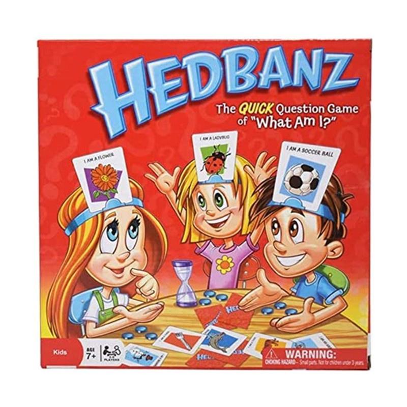 Hedbanz-Spiel: Was bin ich? Ratespiel für 2-6 Spieler