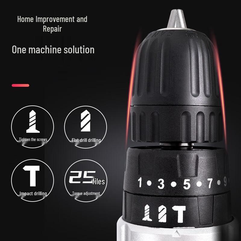 Li Xian Cordless Lithium Impact Drill & Screwdriver CN plug (adapter included)