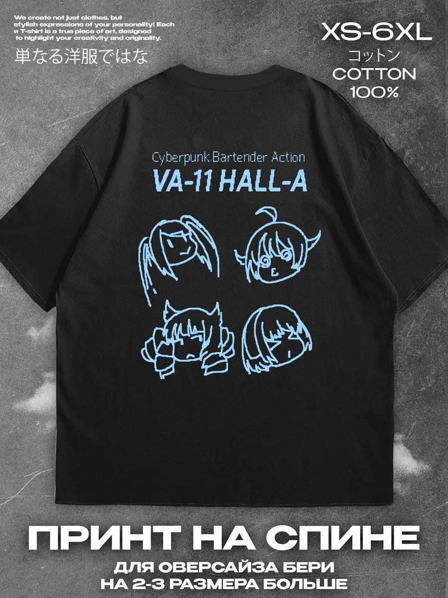 

Футболка VA-11 Hall-A принт игры на спине Мужская футболка Женские футболки с принтом букв Короткий рукав Футболка Повседневная Уличная футболка Топ XL