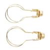 Bulb Clip Adapter Metal Wire Rust Proof Clip On Bulb Lampshade Holder with Finial Top for Table Lamp Floor Lamp 2pcs