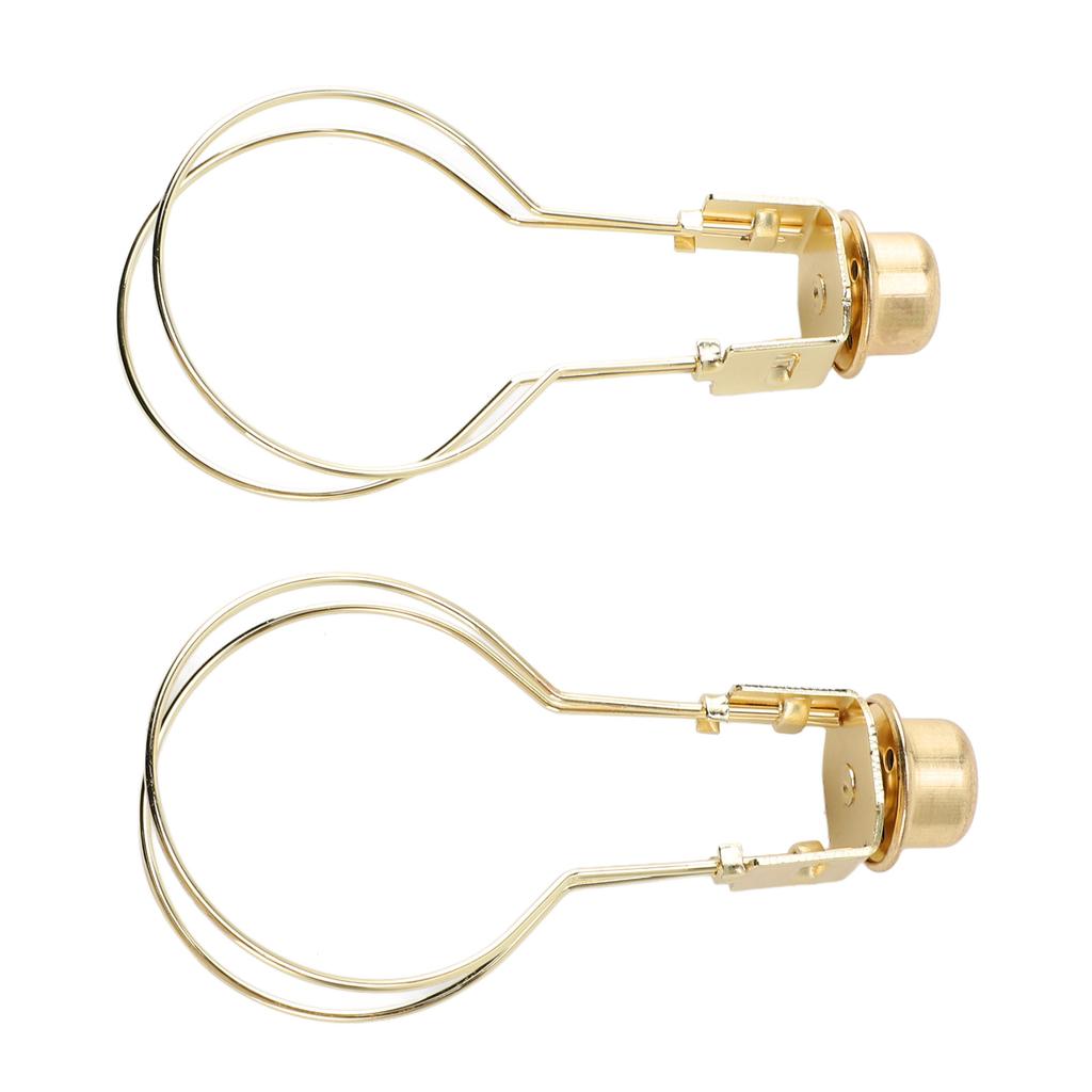 Bulb Clip Adapter Metal Wire Rust Proof Clip On Bulb Lampshade Holder with Finial Top for Table Lamp Floor Lamp 2pcs