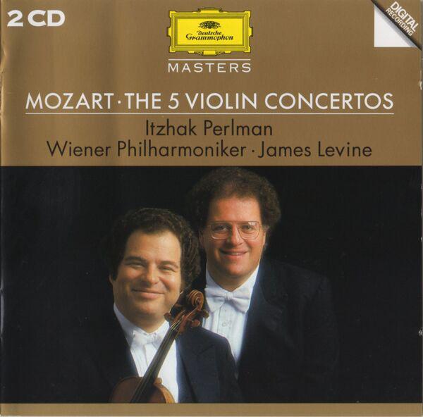 CD MOZART ITZHAK PERLMAN JAMES LEVIN  Mozart  The 5 Violin Concertos 4455352 Deutsche Grammo Germany Classical Used