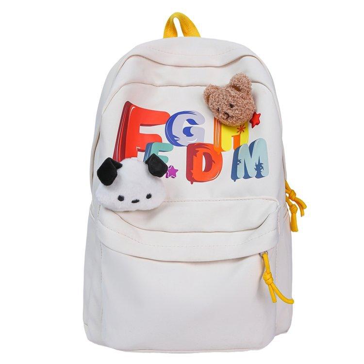 Schoolbag Japanese campus niche fashion simple letters versatile large capacity schoolbag junior high school high school student backpack