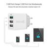 Qualcomm QC3.0 3-Port USB Fast Charger - UK/EU/US Compatible