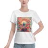 Wiedererweckter Jesus Jesus Biblische Referenzen T-Shirt Damen Kurzarm T-Shirts Rundhals Kleidung Baumwolle T-Shirts Streetwear