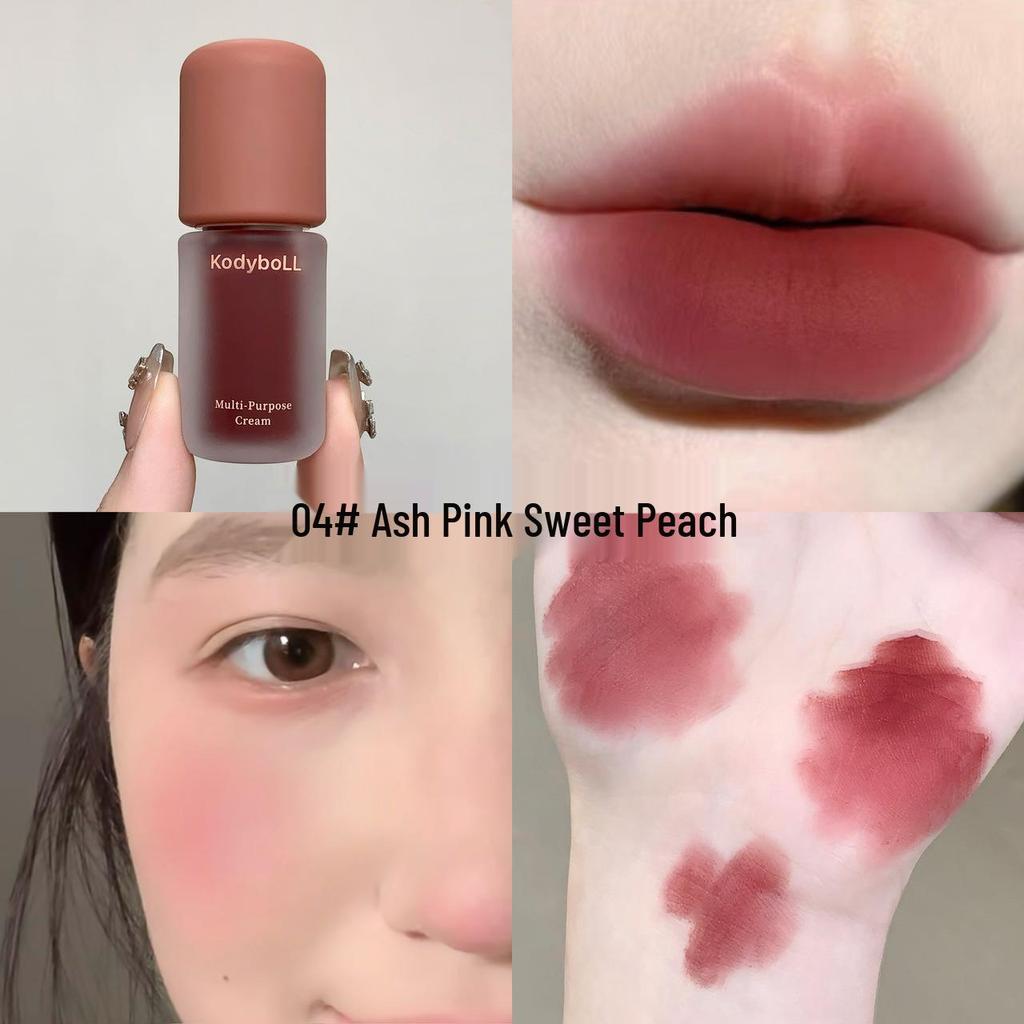 kodyboLL Velvet Soft Mist Dual-Use Lip & Cheek Cream - Autumn/Winter Matte Blush & Lipstick