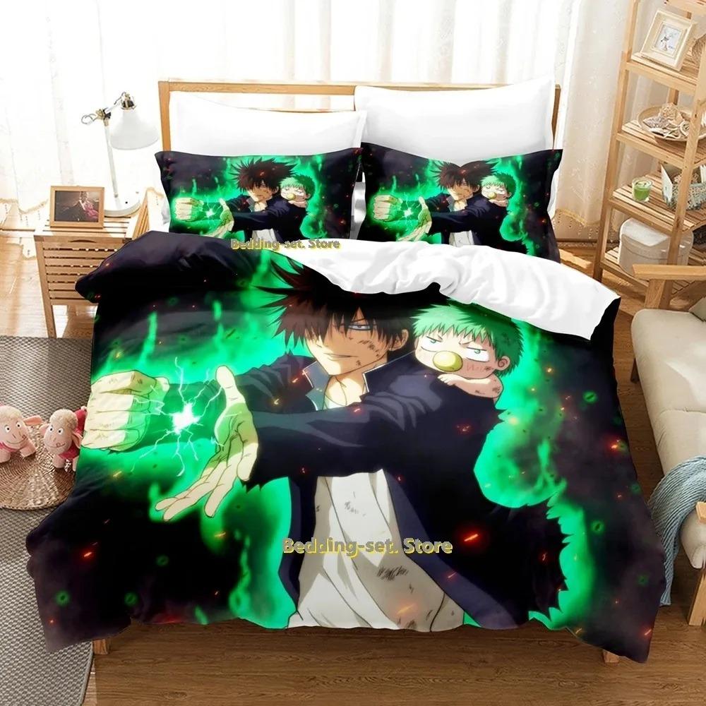 

Belzebub Beding Set Single Twin Ful Quen King-Sized Dimensionsd Dimensions Bed Linen Set Adult People Kid Bedrom Duvetcover Sets 3D Print Anime Bed 135*200cm Eu-Single