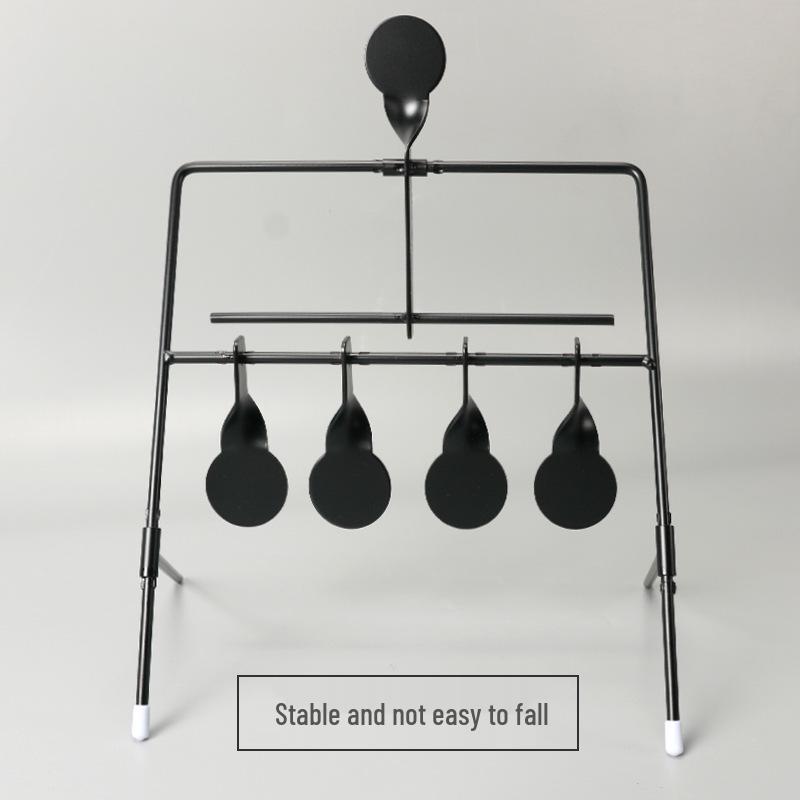 Cross-border Metal Iron IDPA Gravity Target with Quick Release, 4-Position Rotation, and Training Stickers
