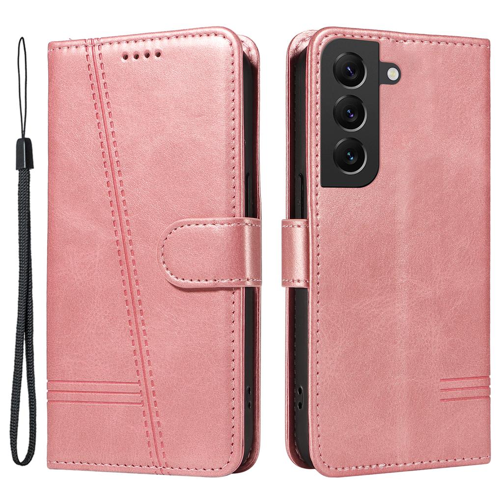 Pro Samsung Galaxy S21 FE 5G Pouzdro Ražba Vzory Peněženka Kožený Kryt na Telefon