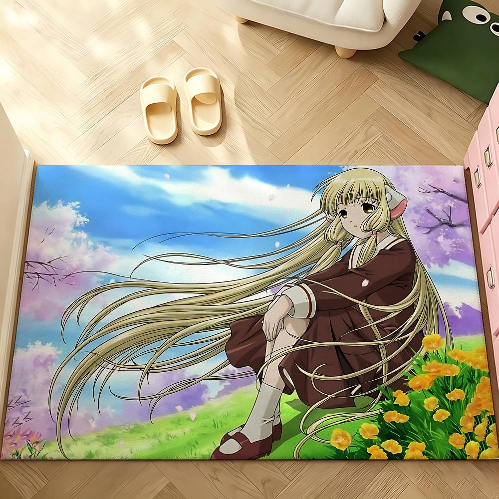 Anime C-chobits Carpet Bathroom Anti-slip Mat Door Mat Home Decoration Mat Entrance Door Mat Scratch-resistant Door Mat