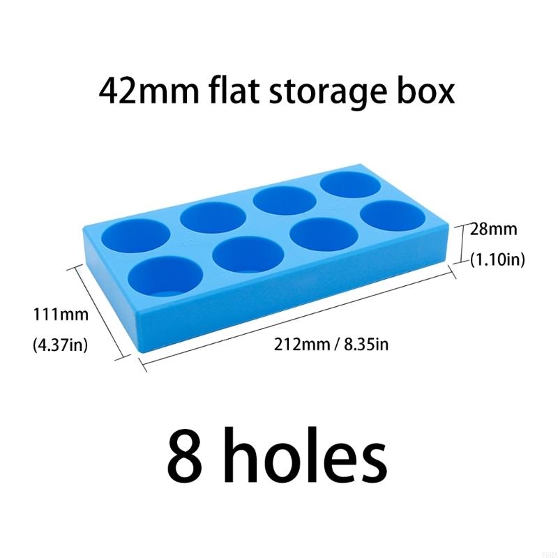 76HA Multi Slot Tool Holder Storage Box Milling Cutter Case Plastic Drill Bit Holder Tray Machining Center Tools