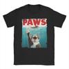 Couple T-Shirt PAWS Parody Cat Mouse Humorous Cat Chasing Mouse Kitten T-Shirts Harajuku  Summer Tee Shirt Cotton Tops Gift Idea