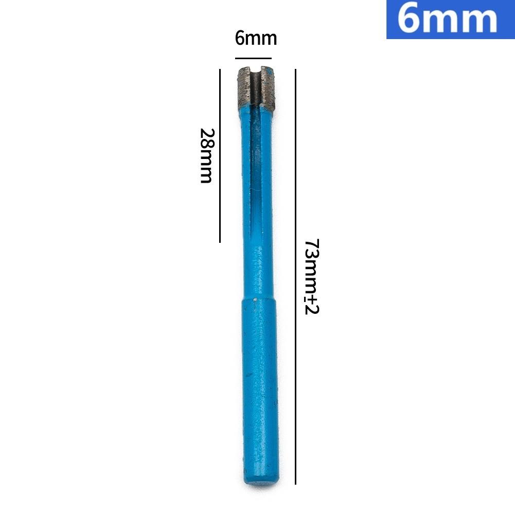 Protable Reliable Diamond Drill Core Bits Glass Hole Blue Coated Cutting