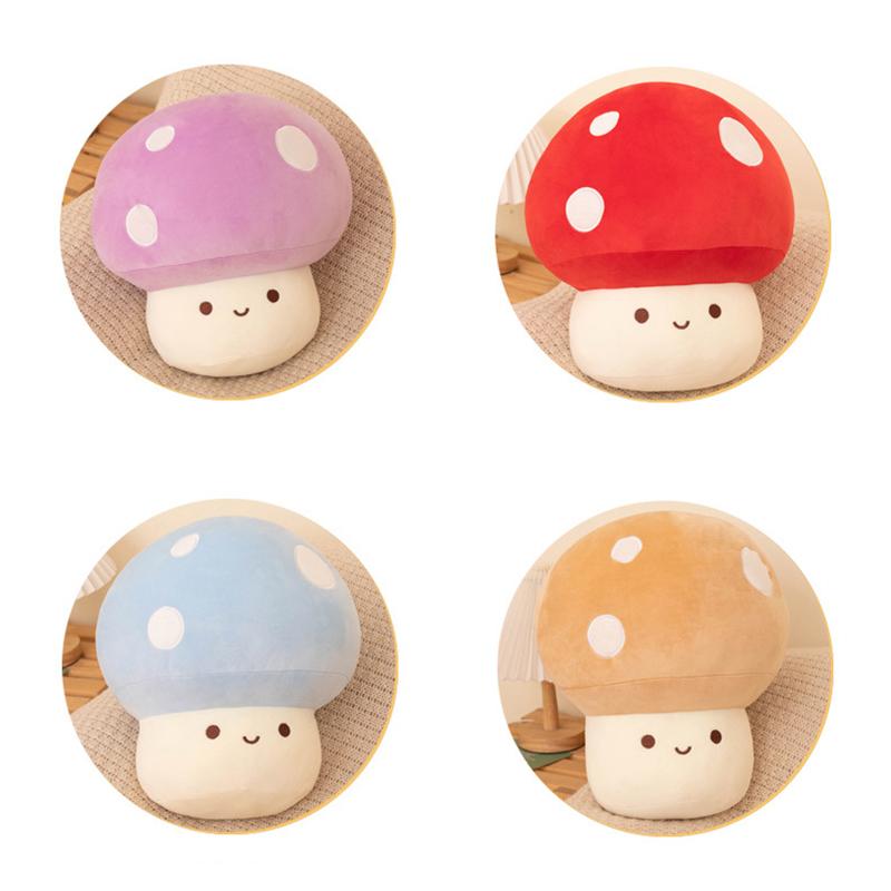 10Cm Mushroom Plush Toys Cute Mushroom Plush Stuffed Plants Kawaii Soft Pillows Home Decor Kids Gift Mushroom Doll