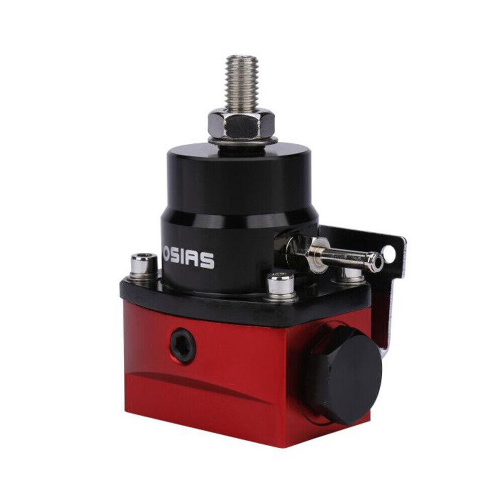 OSIAS New 100xkPA 160PSI Aluminum Adjustable Autos Fuel Pressure Regulator With Gauge+AN6 Fuel Line Hose+Fittings End Kit
