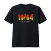 1964 Classic Vintage Rock Band Concert Style T Shirt Vintage Washed Streetwear Breathable Top For Everyday Wear Stretched