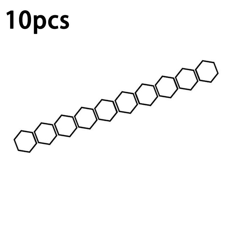 

10/50pcsReflective Body Stickers with Hexagonal Patterns Side Door Stickers with Honeycomb Latte Art Side Skirt Stickers DIY Set