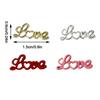 10PCS Metal Love English Letter Nail Art Charms Accessories Supplies Nails Decoration Product Parts Manicure Decor Materials