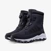 Men Button Up Snow Boots Plush Thick High Top Boots Waterproof Anti Slip Travel Cotton Shoes