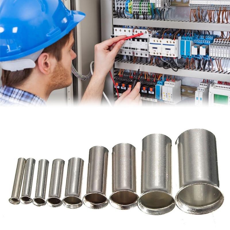 600pcs Wire Connectors Set 0.5-6.0mm² Cable Connectors Set Metal Cable End Ferrules Set with Box for Wire Connection
