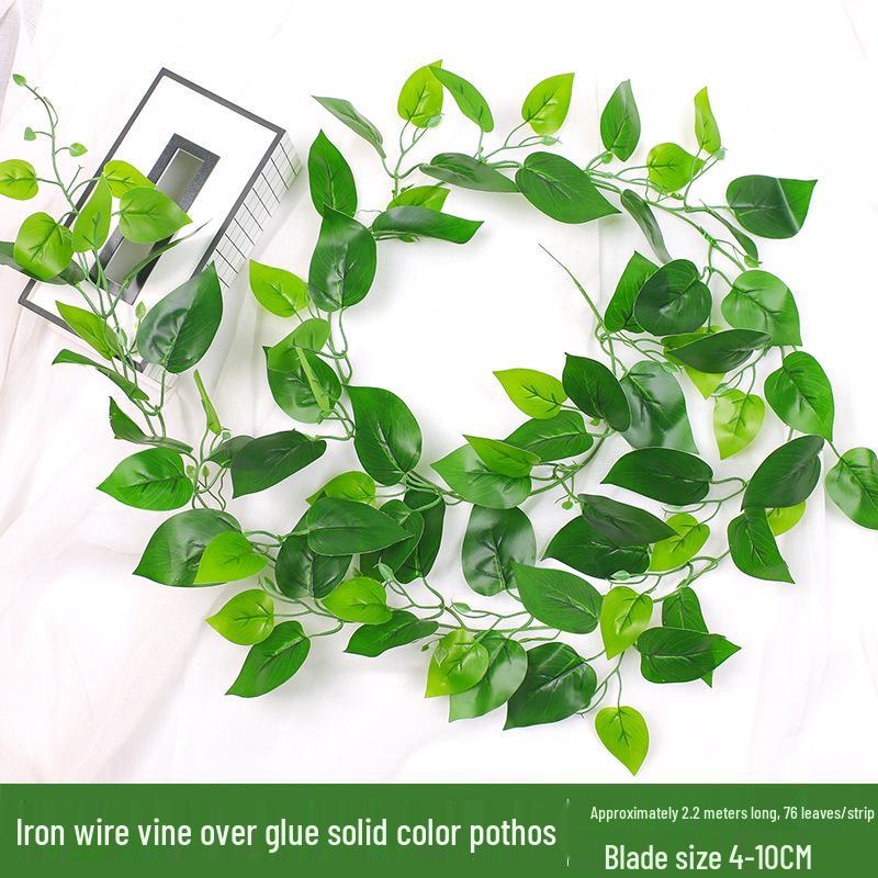 Artificial Green Leaf Grape Vine with Grape Leaves for Ceiling Decoration