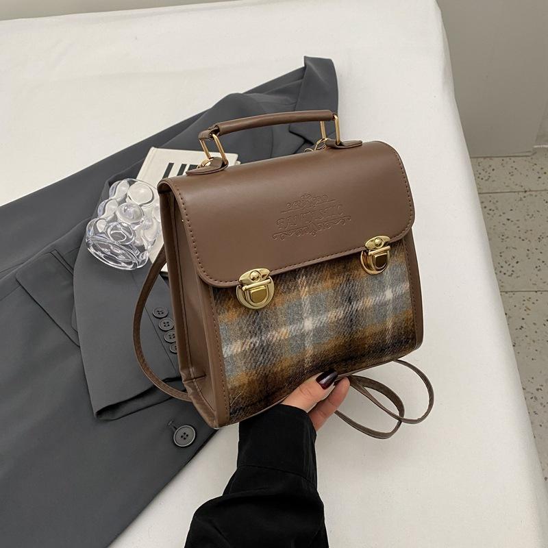 Frühling neu lässige Mode Handtasche lässig einfach große Kapazität Rucksack Damen Umhängetasche Pendler Tasche