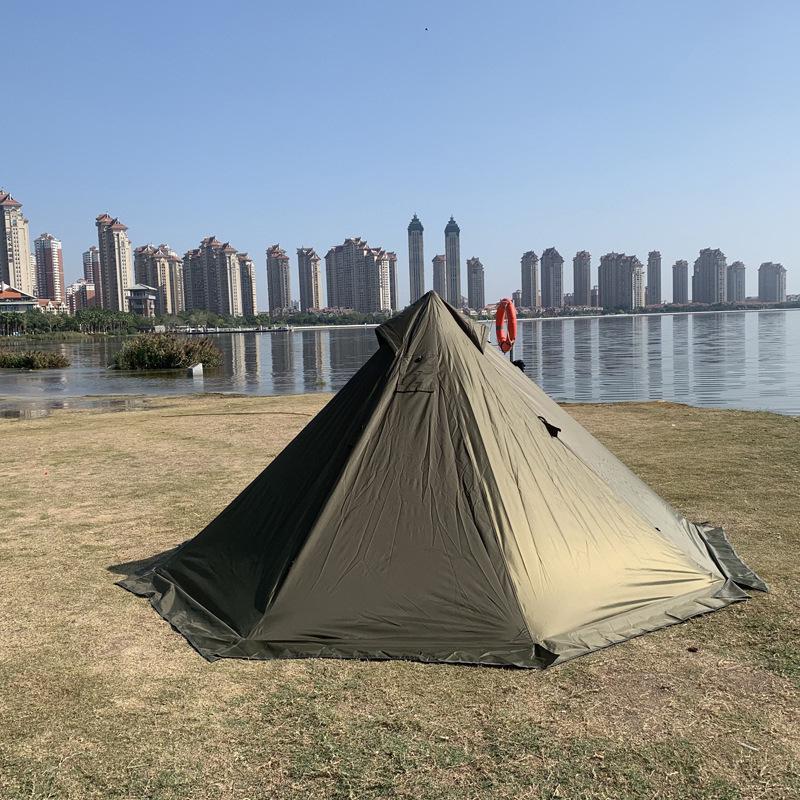 Flame Retardant Pyramid Tent with Built-in