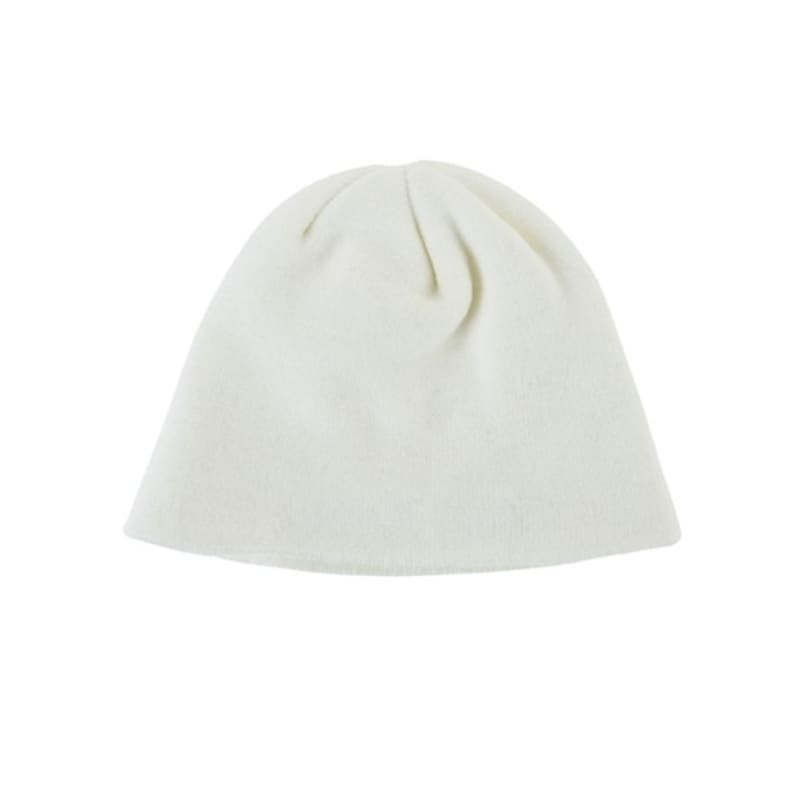 NICK&NICOLE NICOLE MINIMAL LOGO BEANIE_IVORY
