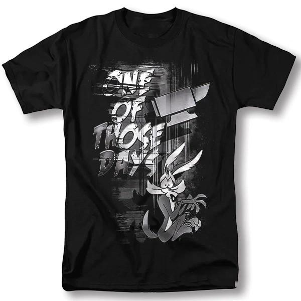 Wile E Coyote Shirt Classic T SHIRT Black Cotton ZZA70 S