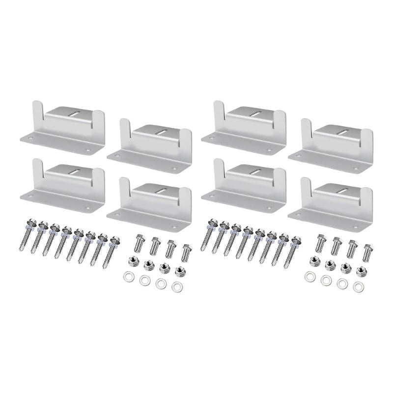 Easyly Install Solars Panel Z Brackets Heavy Type Rustproof Metal Mounts with Adjustable Angles for Home Use