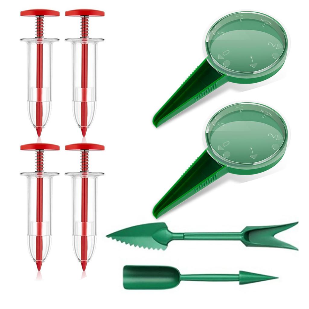 Mini-Samenstreuer-Set, manueller Samenspender, Hand-Samensämaschine für winzige Samen, Gartenumpflanzung, Pflanzung