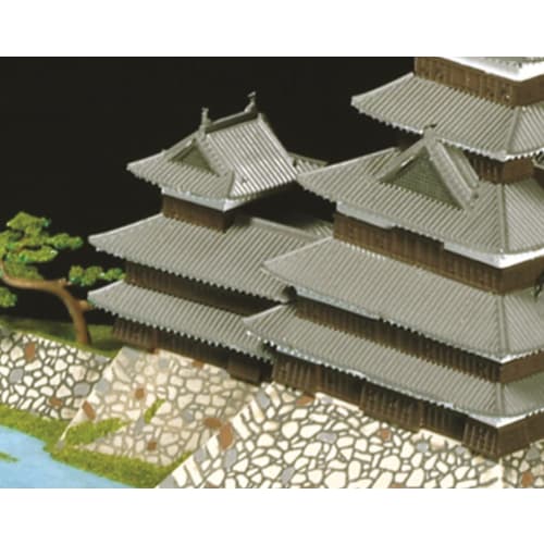 Doyusha 1/350 Japanese Castle Standard Matsumoto Castle Plastic Model S-24 Molded Color