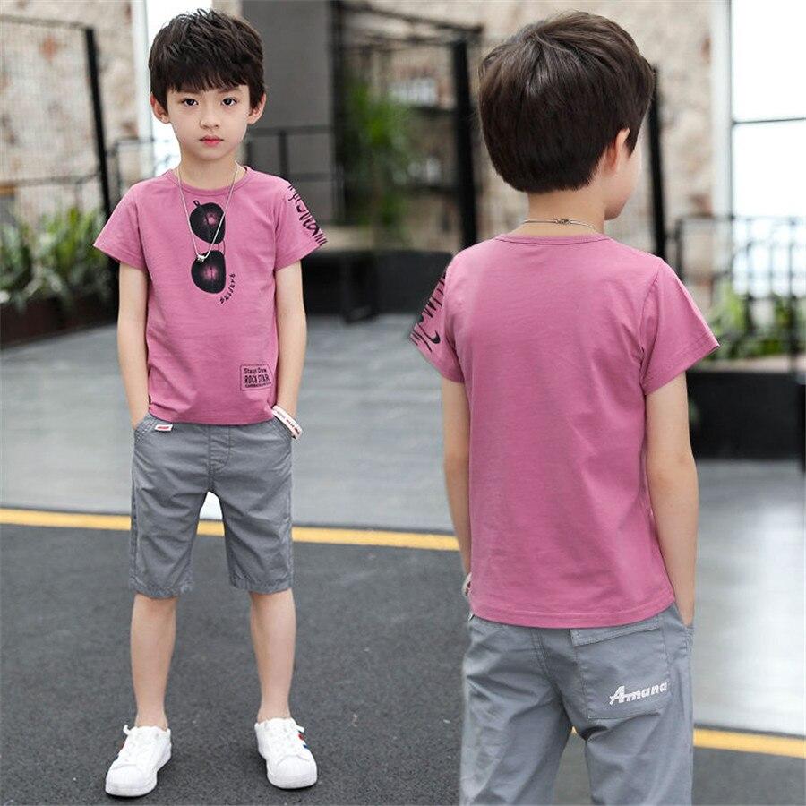 Teen Boys Clothing Sets Summer Boys Clothes Casual Outfit Kids Tracksuit for Boys Sport Suit Children Clothing 6 8 9 10 12 Year