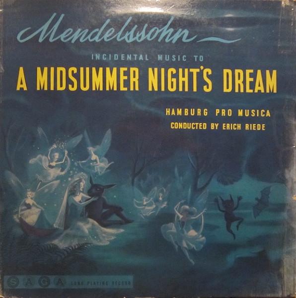 

LP Record FELIX MENDELSSOHNBARTHOLDY THE H Incidental Music To A Midsummer Nig XID5021 Saga UK Europ Classical Used