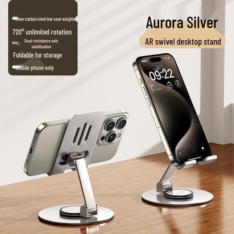 All-Metal Rotating Aluminum Desktop Tablet and Phone Stand