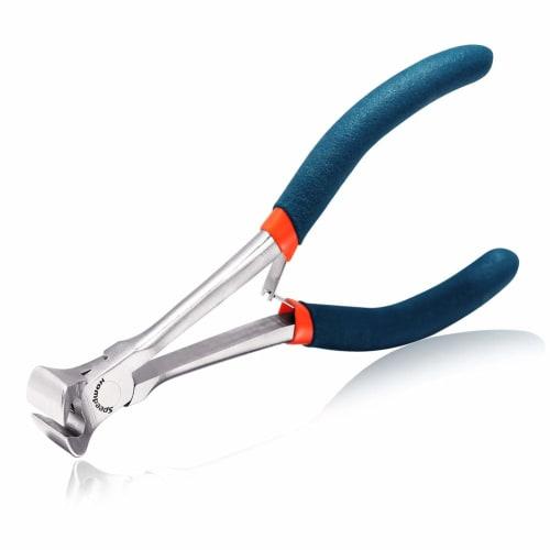 SPEEDWOX 140mm Long Reach End Nippers, Ideal for Hard-to-Reach Spaces, Vertical Blade, for Cutting Chains, Zippers, Repairs, Micro, Compact, Precision