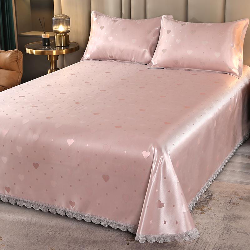 2026 Tencel Ice Silk Cooling Mat Set - Washable, Single Bed, Summer Three-Piece 1.5m bed