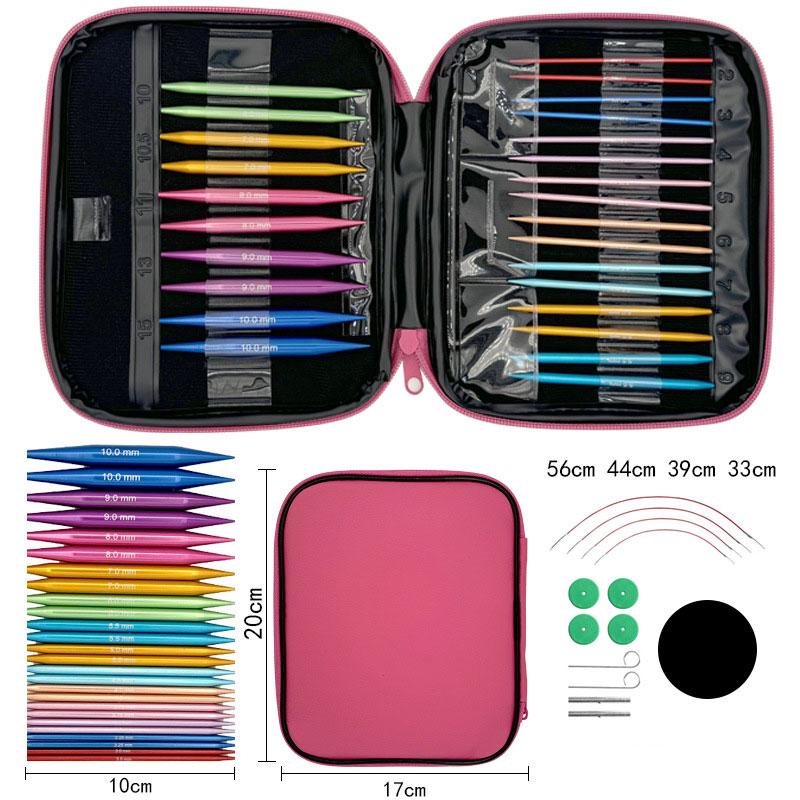 

Набор спиц различных размеров. Съемные круговые спицы. Сменные крючки для вязания. Схема. Пряжа. Инструмент для вязания своими руками. 10CM