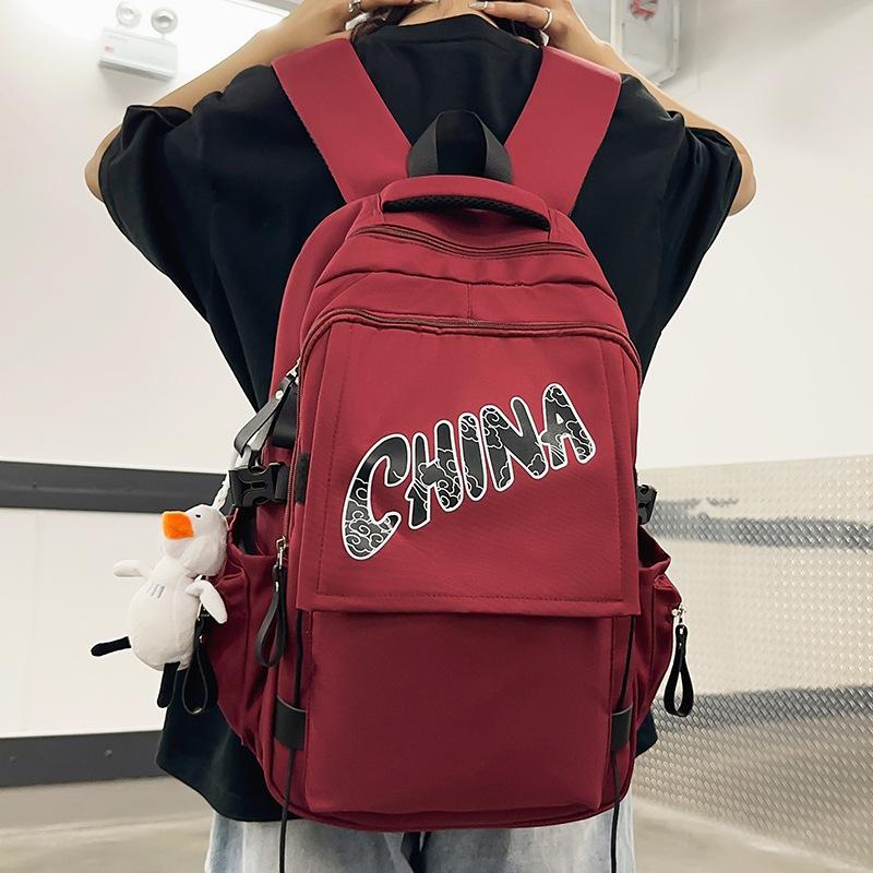 Children's Schoolbags Elementary School Girls Junior High School Boys High School College Students Letter Backpack