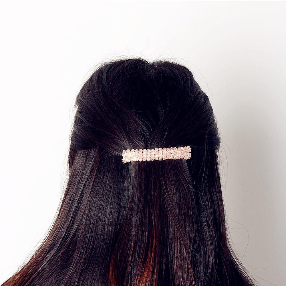 Girls Bling Women Crystal Rhinestone Hair Clip Barrette Hairpin