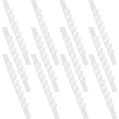 50Pcs Non-Slip Hanger Grip Strips Compact Lightweight Silicone Strips for Windproof Clothes Hanger Grips Closet Storage Solution