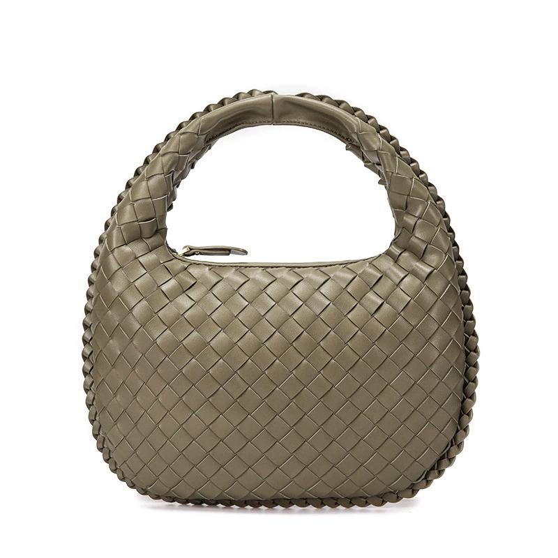 2025 Trendy Woven Hobo Bag for Women Style Half Moon Shoulder Bag Small Crescent Crossbody Purse