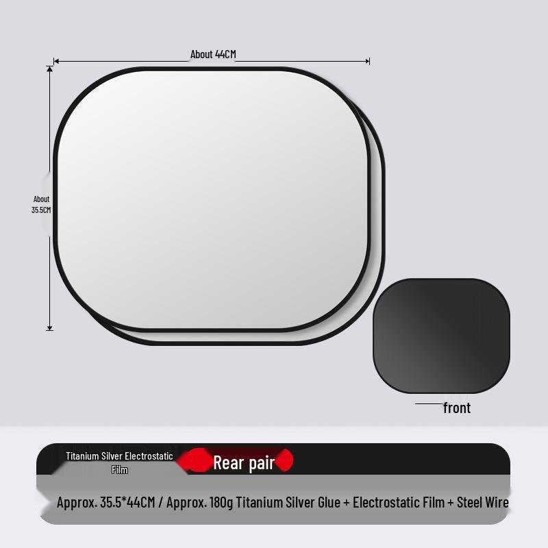 Car Sunshade: Static Suction Sun Visor for Side Windows - Heat Insulation & Sun Protection