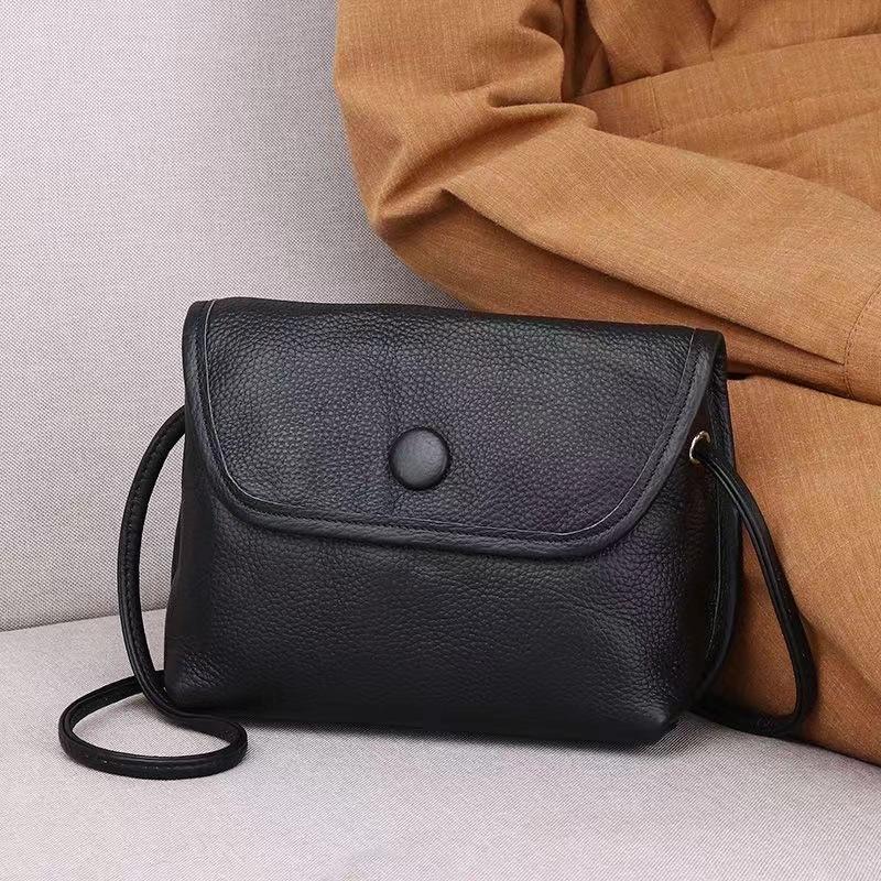 2026 New Style Genuine Leather Women's Crossbody Bags Made of Top-Grain Cowhide. Girls' Casual Small Shoulder Purse