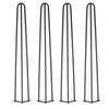 4pcs 28in Hairpin Coffee Table Legs Heavy Duty Sturdy Modern Table Legs For Nightstand Desk